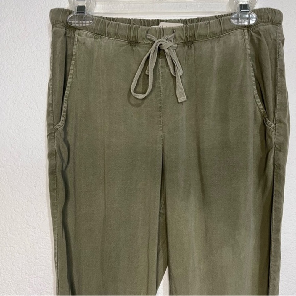 Anthropologie Cloth & Stone Olive Khaki Green Drawstring Everyday Jogger Pant XS - Picture 4 of 11